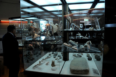 LA VENERE DI MORGANTINA e il suo ritorno dagli USA al museo archeologico di Aidone. Fotografie di Giulio Azzarello &copy;2014.