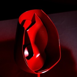 CALICE ROSSO. Fotografia di Giulio Azzarello &copy;2023.