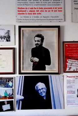 PEPPINO IMPASTATO e il suo mito. Fotografie di Giulio Azzarello ©2014.