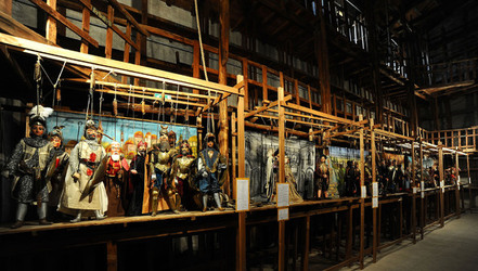 TRADIZIONI IN VIAGGIO mostra di pupi di Mimmo Cuticchio. Fotografie di Giulio Azzarello &copy;2014.