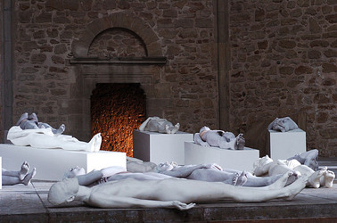 VANESSA BEECROFT allo Spasimo di Palermo alcuni momenti. Fotografie di Giulio Azzarello &copy;2014.