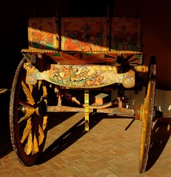 MUSEO DEL CARRETTO SICILIANO D Aumale. Fotografie di Giulio Azzarello &copy;2018.