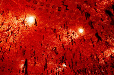 BIENNALE di VENEZIA padiglione giapponese. Foto di Giulio Azzarello &copy;2015 2016. Opera di Chiharu Shiota The KEY in the HAND .