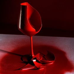 CALICE ROSSO. Fotografia di Giulio Azzarello &copy;2023.