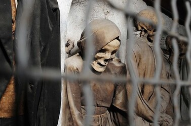 LE CATACOMBE dei cappuccini a Palermo in Sicilia. Fotografie di Giulio Azzarello &copy;2014.