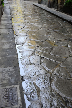 LASTRICATO nel centro storico di Firenze. Fotografie di Giulio Azzarello &copy;2016.