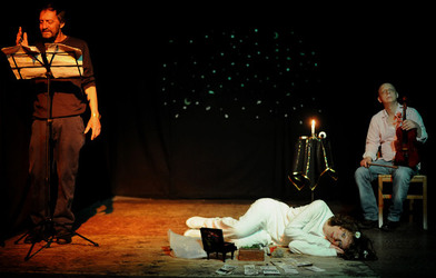 CLOCHARD uno spettacolo di e con Ludovico Caldarera. Fotografie di Giulio Azzarello &copy;2017.