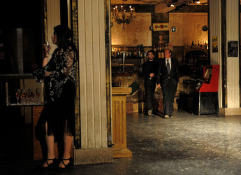 HAROLD PINTER drammaturgo inglese al teatro Candelai di Palermo. Fotografie di Giulio Azzarello ©2014. HAROLD PINTER drammaturgo inglese al teatro Candelai di Palermo. Fotografie di Giulio Azzarello ©2014.