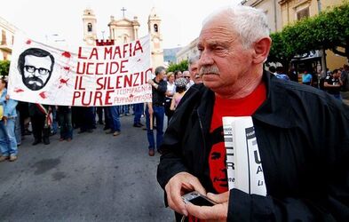 PEPPINO IMPASTATO e il suo mito. Fotografie di Giulio Azzarello ©2014.