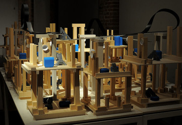 Mobile City installazione di Anne Clemence DeGrollee alla GAM di Palermo. Fotografie di Giulio Azzarello ©2017. Mobile City installazione di Anne Clemence DeGrollee alla GAM di Palermo. Fotografie di Giulio Azzarello ©2017.