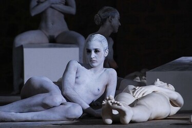 VANESSA BEECROFT allo Spasimo di Palermo alcuni momenti. Fotografie di Giulio Azzarello &copy;2014.