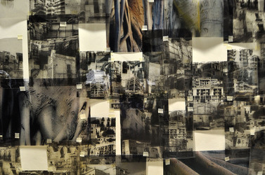 ANNE CLEMENCE de GROLEE e una sua installazione. Fotografie di Giulio Azzarello &copy;2014.