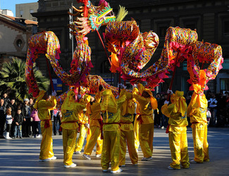 CAPODANNO CINESE panoramiche e particolari. Fotografie di Giulio Azzarello &copy;2014.