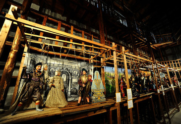 TRADIZIONI IN VIAGGIO mostra di pupi di Mimmo Cuticchio. Fotografie di Giulio Azzarello &copy;2014.