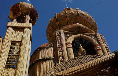 GLI ARCHI DI PASQUA a San Biagio Platani in Sicilia. Fotografie di Giulio Azzarello &copy;2014.