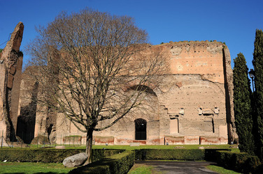 LE TERME DI CARACALLA a Roma visioni panoramiche o particolari. Fotografie di Giulio Azzarello &copy;2014.