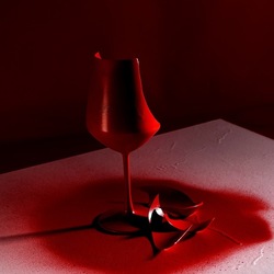 CALICE ROSSO. Fotografia di Giulio Azzarello &copy;2023.