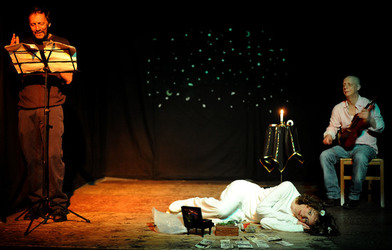 CLOCHARD uno spettacolo di e con Ludovico Caldarera. Fotografie di Giulio Azzarello &copy;2017.