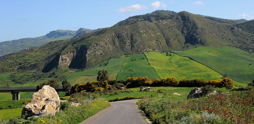 PAESAGGIO SICILIANO nel luogo delle macalube in Sicilia. Fotografie di Giulio Azzarello &copy;2014.