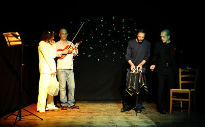 CLOCHARD uno spettacolo di e con Ludovico Caldarera. Fotografie di Giulio Azzarello &copy;2017.