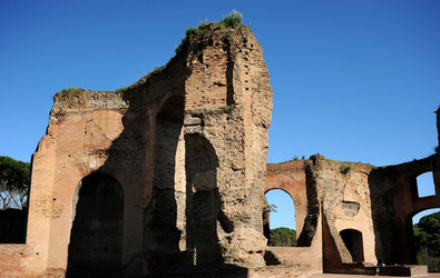 LE TERME DI CARACALLA a Roma visioni panoramiche o particolari. Fotografie di Giulio Azzarello &copy;2014.