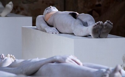 VANESSA BEECROFT allo Spasimo di Palermo alcuni momenti. Fotografie di Giulio Azzarello &copy;2014.