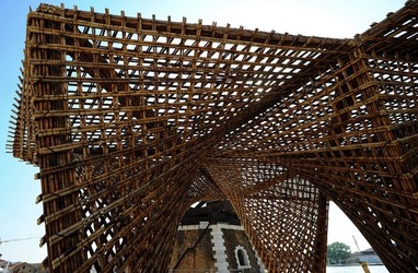 STRUTTURA di LEGNO BIENNALE di ARCHITETTURA di VENEZIA. Foto di G.Azzarello ©2018. STRUTTURA di LEGNO BIENNALE di ARCHITETTURA di VENEZIA. Foto di G.Azzarello ©2018.