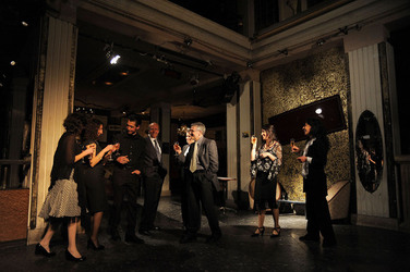 HAROLD PINTER drammaturgo inglese al teatro Candelai di Palermo. Fotografie di Giulio Azzarello ©2014. HAROLD PINTER drammaturgo inglese al teatro Candelai di Palermo. Fotografie di Giulio Azzarello ©2014.