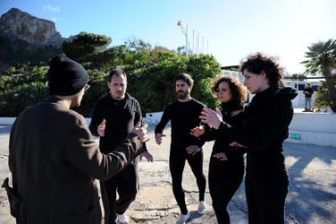 DARIO FERRARI E NINA LOMBARDINO attori italiani. Fotografie di Giulio Azzarello &copy;2014.