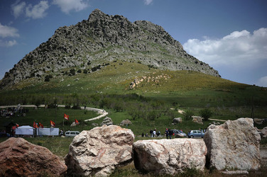 PORTELLA della Ginestra in Sicilia. Fotografie di Giulio Azzarello &copy;2014.