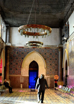 Mimmo Cuticchio in un suo spettacolo. Fotografie di Giulio Azzarello &copy;2017.