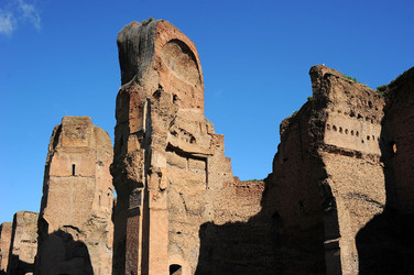 LE TERME DI CARACALLA a Roma visioni panoramiche o particolari. Fotografie di Giulio Azzarello &copy;2014.