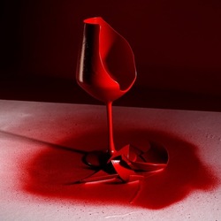 CALICE ROSSO. Fotografia di Giulio Azzarello &copy;2023.