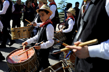 Tamburai siciliani di Agrigento. Fotografie di Giulio Azzarello &copy;2017.
