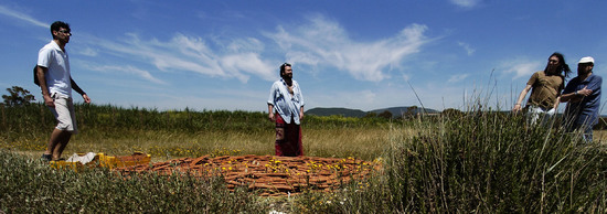 ARTE CONTEMPORANEA A PIRGI sito e riserva archeologica. Fotografie di Giulio Azzarello &copy;2014.