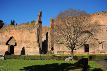 LE TERME DI CARACALLA a Roma visioni panoramiche o particolari. Fotografie di Giulio Azzarello &copy;2014.