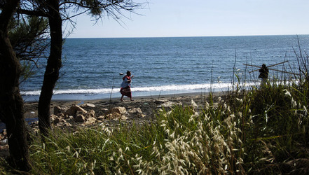 ARTE CONTEMPORANEA A PIRGI sito e riserva archeologica. Fotografie di Giulio Azzarello &copy;2014.