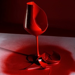 CALICE ROSSO. Fotografia di Giulio Azzarello &copy;2023.