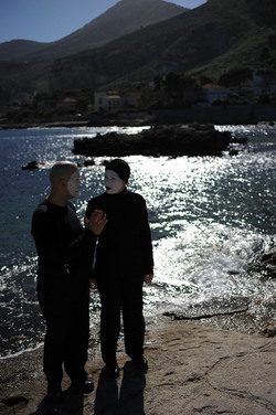 DARIO FERRARI E NINA LOMBARDINO attori italiani. Fotografie di Giulio Azzarello &copy;2014.