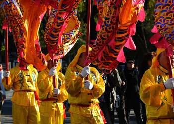 CAPODANNO CINESE panoramiche e particolari. Fotografie di Giulio Azzarello &copy;2014.