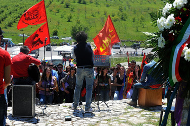 PORTELLA della Ginestra in Sicilia. Fotografie di Giulio Azzarello &copy;2014.