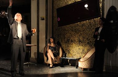 HAROLD PINTER drammaturgo inglese al teatro Candelai di Palermo. Fotografie di Giulio Azzarello ©2014. HAROLD PINTER drammaturgo inglese al teatro Candelai di Palermo. Fotografie di Giulio Azzarello ©2014.