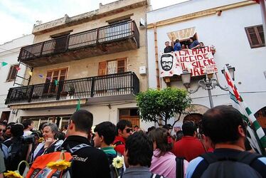 PEPPINO IMPASTATO e il suo mito. Fotografie di Giulio Azzarello ©2014.