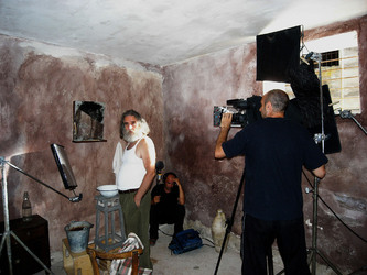 PASSO UNO un film di Miriam Rizzo con Mimmo Cuticchio. Fotografie di scena e set di Giulio Azzarello &copy;2014.