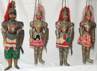 PUPI SICILIANI del 900 e dell 800. Collezione Cuticchio. Fotografie di Giulio Azzarello &copy;2014.