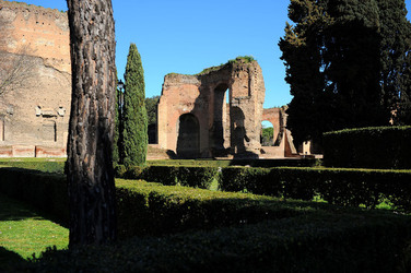 LE TERME DI CARACALLA a Roma visioni panoramiche o particolari. Fotografie di Giulio Azzarello &copy;2014.
