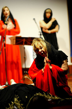 SPETTACOLO di Sara Favar&ograve; e della sua compagnia. Fotografie di Giulio Azzarello &copy;2015 2016.