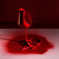 CALICE ROSSO. Fotografia di Giulio Azzarello &copy;2023.