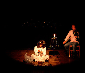 CLOCHARD uno spettacolo di e con Ludovico Caldarera. Fotografie di Giulio Azzarello &copy;2017.