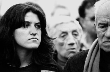 MANIFESTAZIONE per la pace nel curdistan turco. Fotografie di Giulio Azzarello &copy;2014.